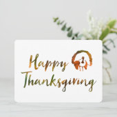 ハッピーサンクスギビング(《写真》ぼけ味灯) 招待状 (スタンド正面)