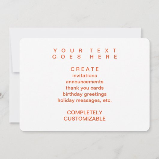 ハッピーサンクスギビング(《写真》ぼけ味灯) 招待状 (裏面)