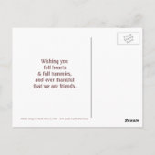 ハッピーサンクスギビング(3)はがき ポストカード (裏面)