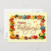 ハッピーサンクスギビングbyシャロンシャーペ シーズンポストカード (正面/裏面)