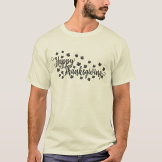 ハッピーサンクスギビングTシャツ | 可愛いサンクスギビング家族 Tシャツ