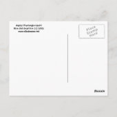 ハッピーサンクスギブッカハガキ ポストカード (裏面)