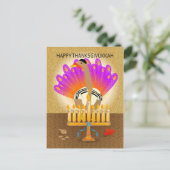 ハッピーサンクスギブッカ七面鳥はがき シーズンポストカード (スタンド正面)