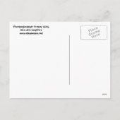 ハッピーサンクスギブッカ七面鳥はがき シーズンポストカード (裏面)