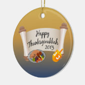 ハッピーサンクスギブッカ2013 Dreidl/Turkey セラミックオーナメント (左)