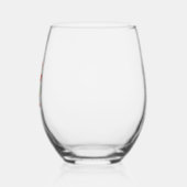 ハッピーサンクスマスワインサンクスギビングクリスマスロングS ステムなしワイングラス (左)