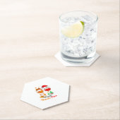 ハッピーサンクスマスワインサンクスギビングクリスマスロングS ペーパーコースター (インサイチュ)