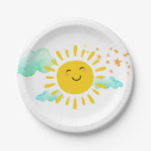 ハッピーサンシャインバースデーパーティー ペーパープレート (正面)