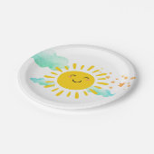 ハッピーサンシャインバースデーパーティー ペーパープレート (アングル)