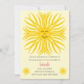 ハッピーサンシャインバースデー 招待状 (正面)
