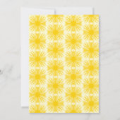 ハッピーサンシャインバースデー 招待状 (裏面)