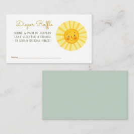 ハッピーサンシャインベビーおむつラッフルエンクロルエンクロル エンクロージャーカード