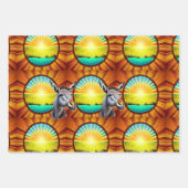 ハッピーサンシャインロバ ラッピングペーパーシート (正面)