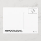 ハッピーサンジョルジュデイおもしろいマンガ英語フラッグフィッシュ ポストカード (裏面)