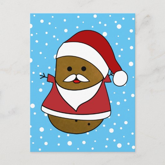 ハッピーサンタのクリスマスポテト ポストカード (正面)