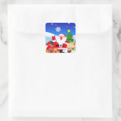 ハッピーサンタクロース漫画 スクエアシール (バッグ)