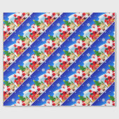 ハッピーサンタクロース漫画 ラッピングペーパー (フラット)