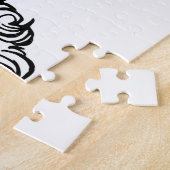 ハッピーサンタクロース顔漫画 ジグソーパズル (側面)