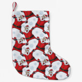 ハッピーサンタクロース スモールクリスマスストッキング (正面)