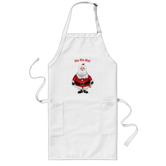 ハッピーサンタクロース ロングエプロン (正面)
