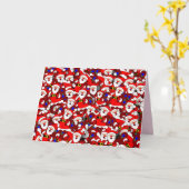 ハッピーサンタグリーティングカード カード (黄色い花)