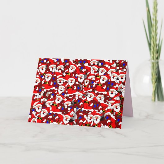 ハッピーサンタグリーティングカード カード (正面)