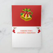 ハッピーサンタスカンククリスマス シーズンカード (内部)