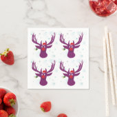 ハッピーサンタディアニューイヤー紙ナプキンズ スタンダードカクテルナプキン (インサイチュ)