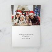 ハッピーサンタフォトホリデーカード シーズンカード (内部)