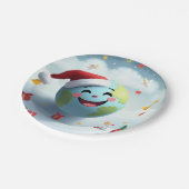 ハッピーサンタプラネット紙プレート ペーパープレート (アングル)
