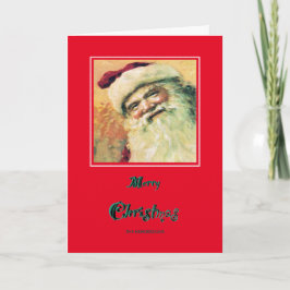 ハッピーサンタメリークリスマスホリデー – 赤 シーズンカード