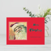 ハッピーサンタメリークリスマスホリデー – 赤 シーズンカード (スタンド正面)