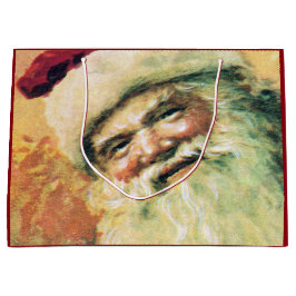 ハッピーサンタメリークリスマスヴィンテージ ラージペーパーバッグ