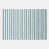 ハッピーサンタライトブルーストライプの ラッピングペーパーシート (正面3)