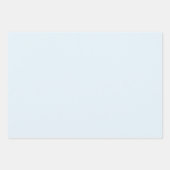 ハッピーサンタライトブルーストライプの ラッピングペーパーシート (正面2)