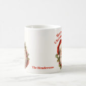 ハッピーサンタヴィンテージクリスマス コーヒーマグカップ (中央)