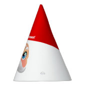 ハッピーサンタ顔 パーティーハット (右)