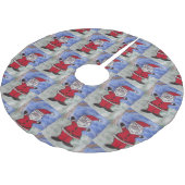 ハッピーサンタ ブラッシュドポリエステルツリースカート (アングル)