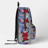 ハッピーサンタ プリントバックパック (左)