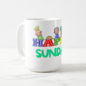 ハッピーサンデー コーヒーマグカップ (正面左)