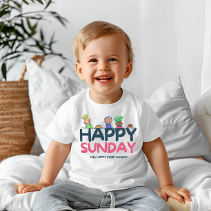ハッピーサンデー ベビーTシャツ