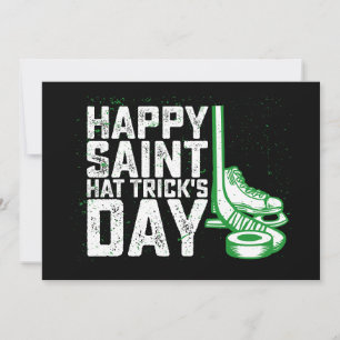 ハッピーサンハットトリックズデイアイスホッケーSt patricks 招待状