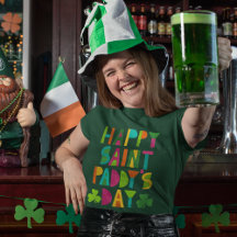 ハッピーサンパディーズデイブライトモダンレタリング