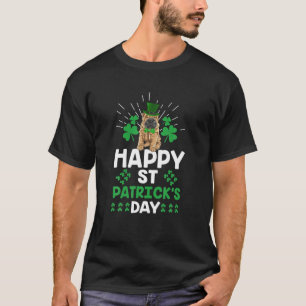 ハッピーサンパトリックの日シャリ中国のペドッグシャムロック Tシャツ