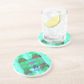 ハッピーサンパトリックの日ハクナマタアートプリント コースター (側面)