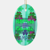 ハッピーサンパトリックの日ハクナマタアートプリント セラミックオーナメント (右)