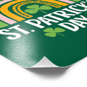 ハッピーサンパトリックの日レインボーシャムロック フォトプリント            (角)