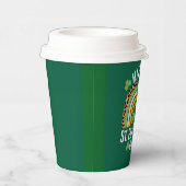 ハッピーサンパトリックの日レインボーシャムロック 紙コップ (右)