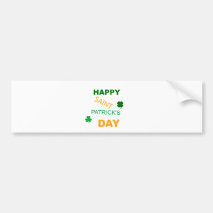 ハッピーサンパトリックの日 バンパーステッカー