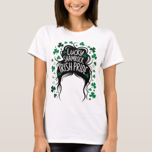 ハッピーサンパトリックスデイシャムロックアイリッシュサンパトリック Tシャツ